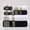 Black+White(Gold satin ribbon), variant on 8-Piece Cotton Towel Set, 2 Bath, 2 Hand, 4 Washcloths, 430 Gsm, Ultra Soft Highly Absorbent for Bathroom