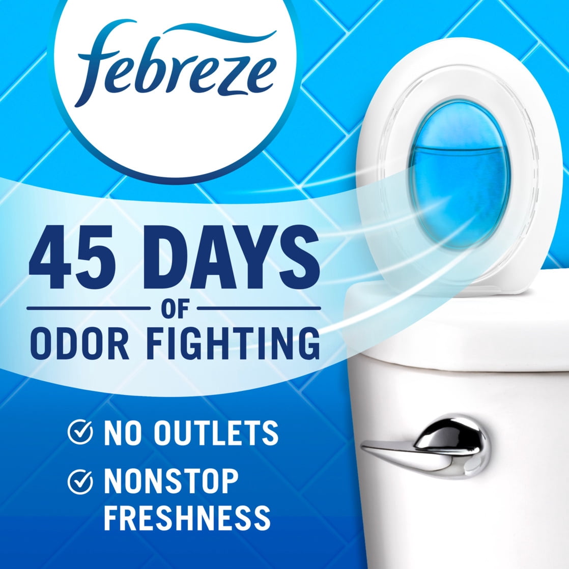 Febreze Bathroom Air Freshener, Odor-Fighting, Peaches, 1ct