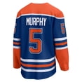 thumbnail image 3 of Men's Fanatics Connor Murphy Royal Edmonton Oilers Home Breakaway Jersey, 3 of 3