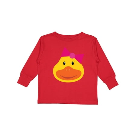 

Inktastic Duck Girls Gift Toddler Toddler Girl Long Sleeve T-Shirt
