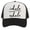 Inhale B/W, variant on Mens Womens Trucker Hat Snapback Cap, Inhale Exhale B/W