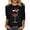 Z11 Black, variant on Womens Christmas Tops 3/4 Sleeve Shirts Ladies Casual Snowman Print Crewneck Holiday Graphic Tees Blouses