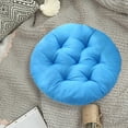 thumbnail image 3 of Chair Cushion, Round Chair Cushions for Dining Chairs Memory Foam Tufted Plush Chair Pad Non Slip Soft Seat Cushion for Kitchen Barstool Dining Room Office Outdoor Indoor(Blue, 19.7x19.7in), 3 of 7