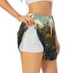 thumbnail image 1 of Balery Floral Rhino With Birds Pantalones cortos deportivos para mujer con forro y dos bolsillos, elásticos, para entrenamiento, gimnasio, yoga-Medium, 1 of 7