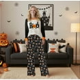 thumbnail image 5 of Family Pajama Set, Long Sleeve Halloween Pajamas, Scary Pumpkin, Ghost, Skull Print, Women S, 5 of 6