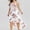 White, variant on SDJMa Women's Summer Floral Print Dress Women Sexy Plus Size V-Neck Buttons Printing Sleeveless Casual Sling Dresses