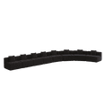 thumbnail image 3 of Newest 8-Seat Curved Symmetrical Modular Chenille Sectional Sofa with 8 Pillows and No Assembly, Black, 3 of 7
