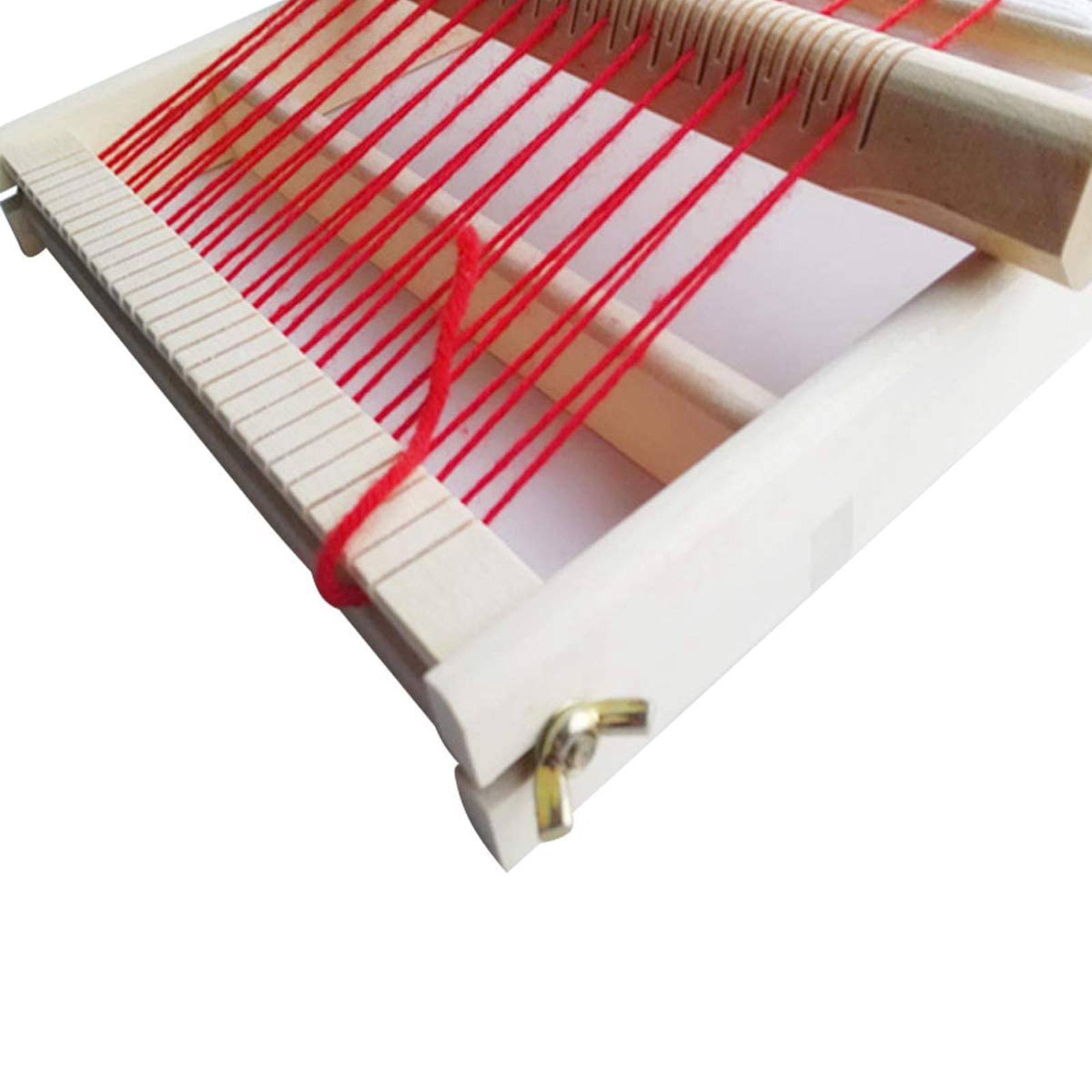 Wxqbjtam Fityle Wooden Weaving Loom Toys Knitting Kit Machine Play Toys for Kids DIY Gift