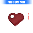 thumbnail image 3 of Heart Shaped Cord Winder Lightweight PU Leather Cable Organiser for Travel Convenient Earphone Wire Storage Device, 3 of 9