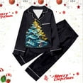 thumbnail image 2 of WEAIXIMIUNG Children's Christmas Print Long Sleeve Trousers Cardigan Children's Pyjamas Two Sets 7-8 Years, 2 of 4