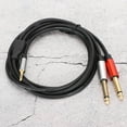 thumbnail image 3 of Audio Cable, 2 In 1 Corrosion Resistance Aluminum Alloy Splitter Audio Cables  For Signal Transmission, 3 of 8