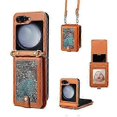 thumbnail image 1 of For Samsung Galaxy Z Flip5 ESEBLE Star Series Lanyard Holder Card Slot Phone Case, 1 of 5
