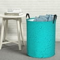 thumbnail image 6 of Sikiie water droplets Print Round Dirty Clothes Basket, Waterproof Standing Foldable Storage Basket, for Laundry Room, Bedroom, Bathroom Storage-Small, 6 of 6