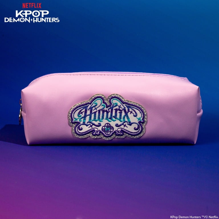 Netflix KPop Demon Hunters HUNTR/X Lavender Pencil Pouch - Walmart.com