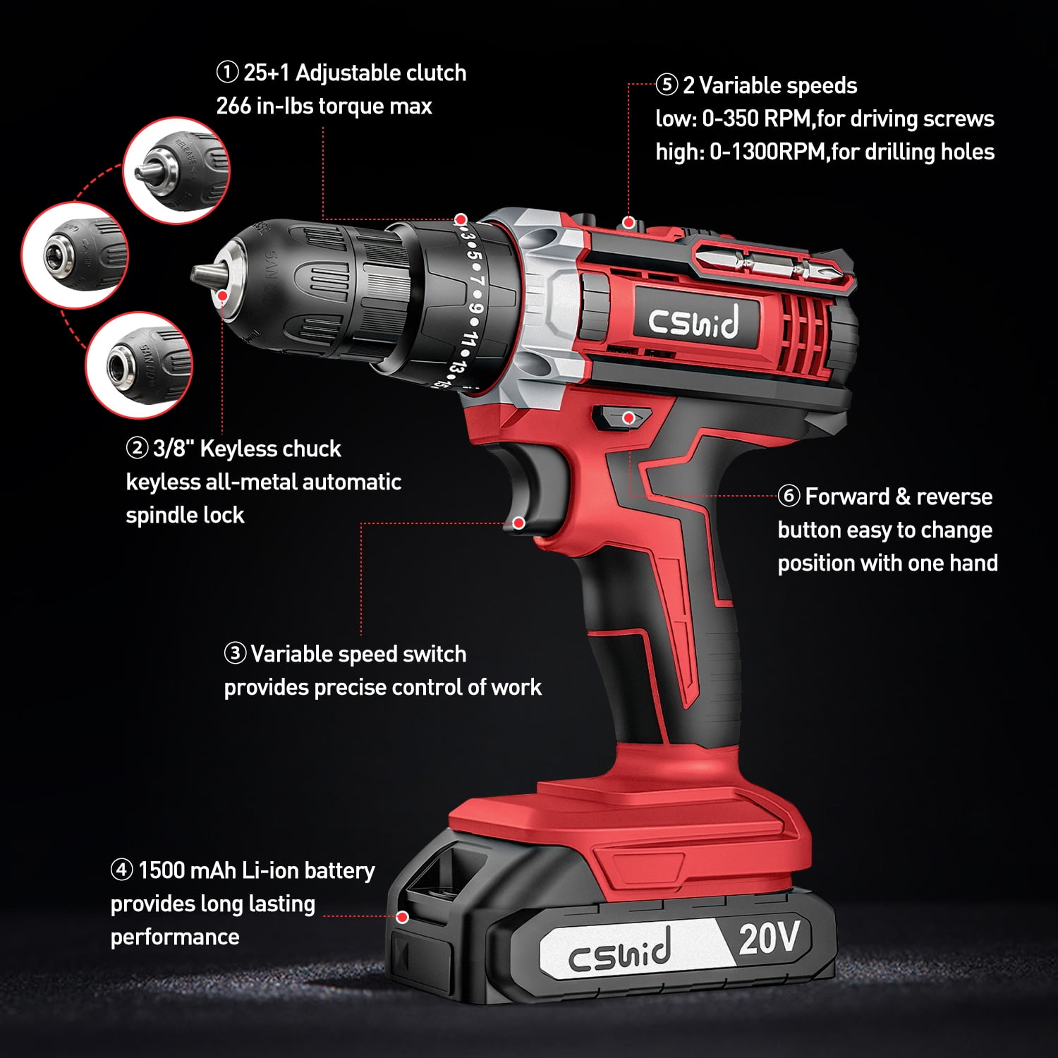 Drill adjustable clutch sale
