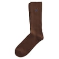 thumbnail image 2 of Polo Ralph Lauren Mens Classic Crew Sock One Size Dark Brown, 2 of 4