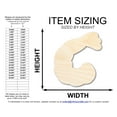 thumbnail image 2 of Unfinished Wood Cooked Shrimp Shape | DIY Craft Cutout | up to 46" DIY 36" / 1/2", 2 of 3