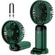 thumbnail image 1 of Green Handheld Fan, USB Rechargeable Mini Portable Fan, 5 Speed Small Pocket Fan with Base, 4000mAh Battery Foldable Desk Fan for Office and Outdoor, 1 of 5