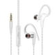 thumbnail image 1 of Auriculares deportivos de 3,5 mm Auriculares estéreo impermeables para correr Auriculares con cancelación de ruido para teléfonos inteligentes Auriculares para juegos con micrófono, Blanco Advancent EL005016-01, 1 of 2