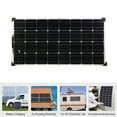 thumbnail image 3 of Mistaha Flexible Solar Panel 18V 100W IP65 Waterproof Junction Box 102.5*54cm - High Conversion Rate Monocrystalline Silicon Material - Environmentally Friendly Energy Solution, 3 of 7