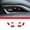 Red, variant on TINKI ABS Carbon Fiber Seat Adjustment Button Cover Trim for Chevrolet Corvette C7 2014-2019 (Carbon Fiber)