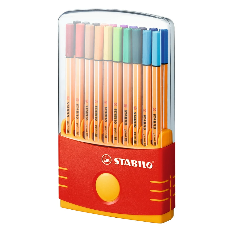 STABILO Pen 88 Marker Set, Color Parade, 20Colors