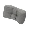 thumbnail image 4 of Almohada lumbar, cojín de respaldo para silla de escritorio, almohada ergonómica de soporte lumbar de diseño curvo para cama de viaje para mujeres Negro, 4 of 8