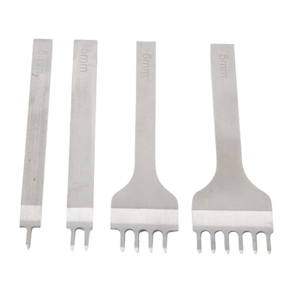 Precise Leatherworking Punches Tool With AntiFatigue Grip Leather Hole Punches Fork Punches For Craft And Hobbyists Tool