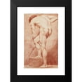 thumbnail image 2 of Jacques Houdan 16x24 Black Modern Framed Museum Art Print Titled - Man Academy, 2 of 5