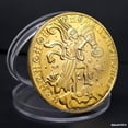 thumbnail image 3 of Set de 12 monedas conmemorativas del zodíaco con Astrology De en tono dorado, 3 of 3