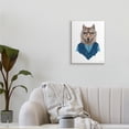 thumbnail image 2 of Stupell Industries Wolf In Human Clothing Plaid Patterned Shirt Vest,13 x 19,Designed by Rachel Nieman, 2 of 6