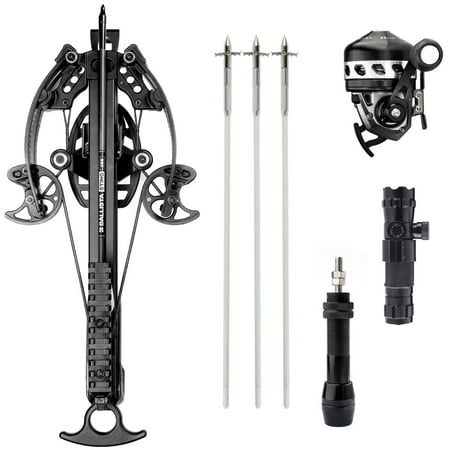 Ballista BAT Compound Crossbow w/ 3 Bowfishing Arrows Reel BL33 Reel Mount Seat and Green Laser