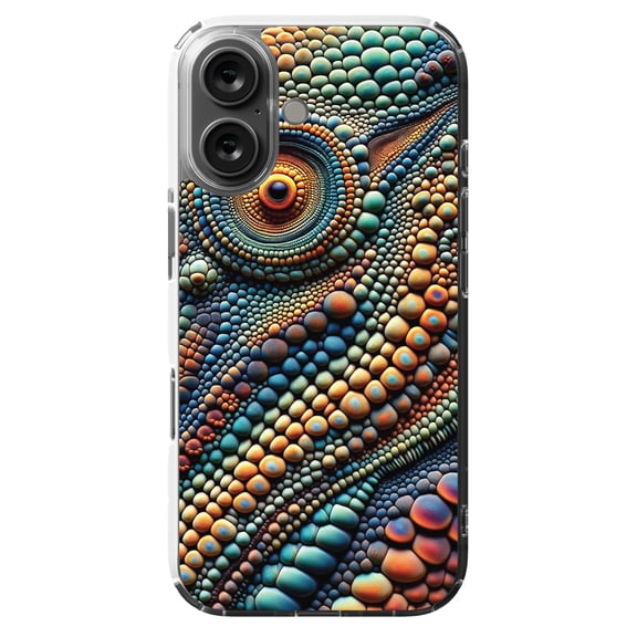 DistinctInk MagSafe Clear Case for Apple iPhone 16 (6.1" Screen) - Hypnotic Spiral Wallpaper - Lightweight Grip