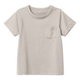 thumbnail image 4 of Kogui Summer T Shirts for Boys Boy’s Short Sleeve Shirts Kids Oversized Summer Vneck Top Loose Fit Casual Basic Tee Youth Solid Clothes Size 11-12 (Light Gray,11-12 Years), 4 of 6