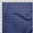 thumbnail image 4 of oneOone Velvet Blue Fabric Leaves Craft Projects Decor Fabric Printed By The Yard 58 Inch Wide, 4 of 5