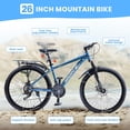 thumbnail image 6 of DEYGIA 26 inch Kids Bike, Kids Mountain Bike for Boys Over 6 years with 21-Speed Drivetrain, Suspension Fork, Dual Disc Brakes, Rear Rack, Internal Cable, Kids' Bicycles, 6 of 8