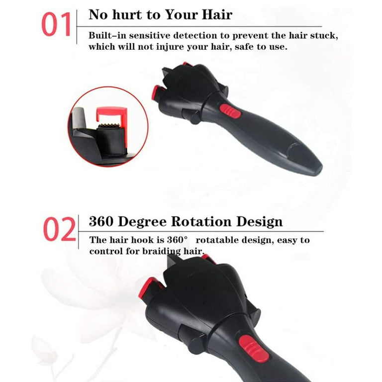 Usb High Quality Automatic Hair Braider Hair Fast Styling Knotter Smart  Electric Braid Machine Twist Braided Curling Dreadlocks