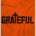 thumbnail image 2 of Grateful Thankful Christian Jesus Womens Slim Fit Graphic Tee Brisco Brands X, 2 of 5