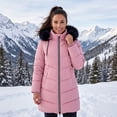 thumbnail image 4 of Winter Coats Women Quilted Snow Jacket Windproof Waterproof Puffer Parka Coat, Pink 2XL, 4 of 8