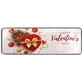 thumbnail image 5 of SKYSONIC 2'X6' Valentines Day Chocolate Runner Rug with Rubber Backing, Gift Box Romantic Sweet Non Slip Entryway Rug Runner Washable Soft Area Rug Carpet for Hallway Bedroom Kitchen Decor, 5 of 6