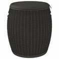 thumbnail image 3 of vidaXL 4-in-1 Garden Storage Box Black Polypropylene, 3 of 5