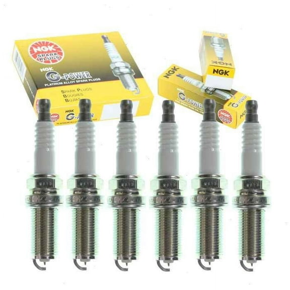 6 pc NGK G-Power Spark Plugs compatible with Nissan Altima 3.5L V6 2002-2006