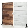 thumbnail image 2 of V-FLAT WORLD Duo Board - 24x24" Double Sided Surface Board, Whitewash/Hickory Planks, 2 of 10
