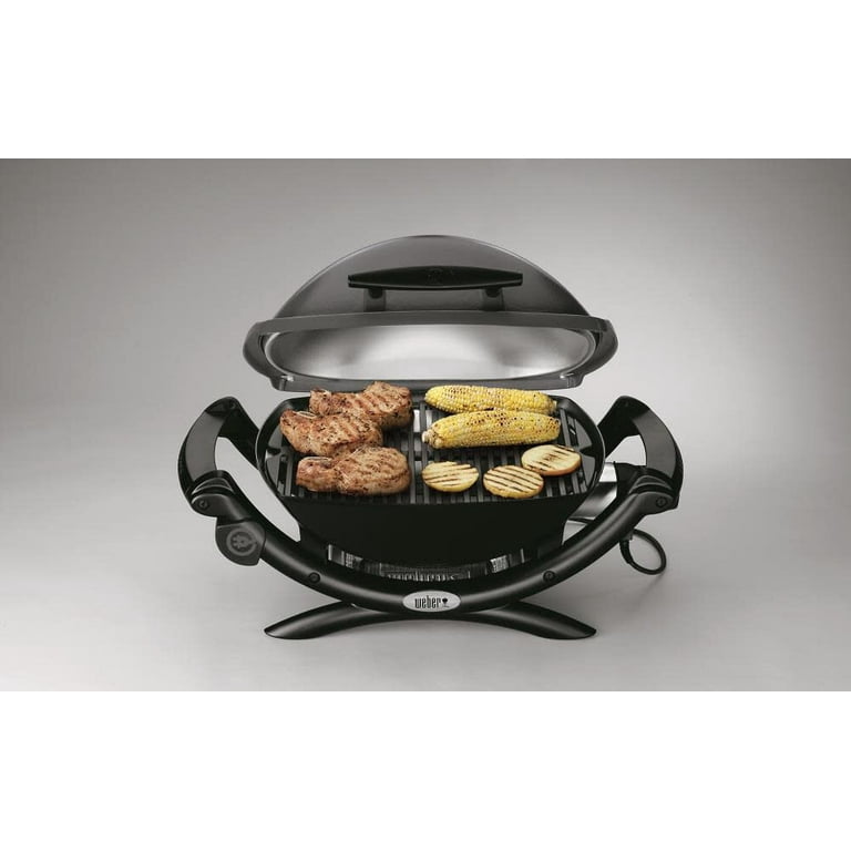 Weber BBQ Tabletop Q 1400 Portable 1560 Watt Electric Grill - Dark