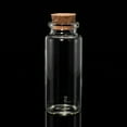 thumbnail image 2 of Glass Jar Glass Bottles Bead Containers with Cork Stopper Wishing Bottle Clear 7x3cm Hole: 1.7cm Capacity: 49ml(1.65 fl. oz), 2 of 5
