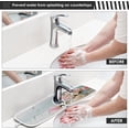 thumbnail image 5 of Coolnut Pink Roses Flowers Sink Splash Guard for Faucet 2 Packs Faucet Absorbent Mats, Love Floral Summer Faucet Handle Drip Catcher Quickly Drying Mat for Kitchen Counter, 14.9"x5.5", 5 of 7