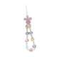 thumbnail image 5 of Cordón con dije para teléfono móvil, cadena para teléfono, cordón para teléfono, correa con cuentas para mujeres y niñas Púrpura, 5 of 8