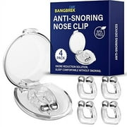 BANGBREK CARE Anti snoring Device, Snore Stopper, Silicone Magnetic Nose Clip, Comfortable & Reusable Nasal to Relieve Snore 4 PCS