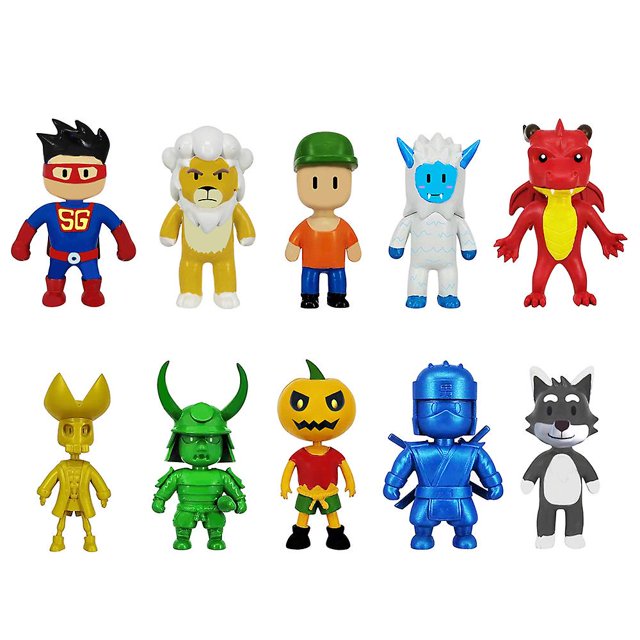 10pcs/set Stumble Fall Guys Figure Toys Collection Model Cake Topper Teenagerss Gifts-SinKeeU