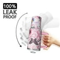 thumbnail image 3 of Pink Breast Cancer Tumbler with Handle and Lid,40oz Double Wall Vacuum Insulated Tumbler,Cups Gift for Women and Men, 3 of 7
